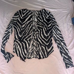 SHEIN size large zebra print